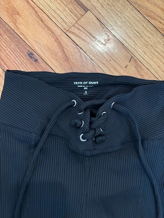 Stretch Football Legging in Black YEAR OF OURS SMALL - Picture 3 of 8